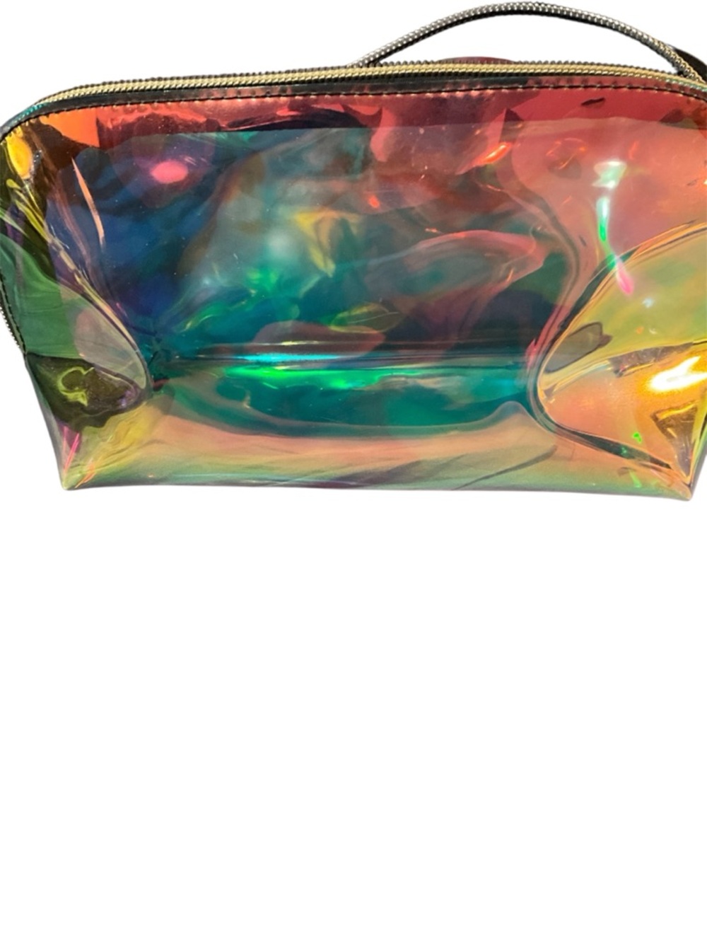 Iridescent Holographic Zip Pouch - Multi
